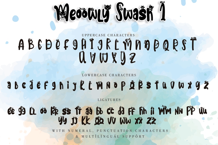 Meoowly字体 4