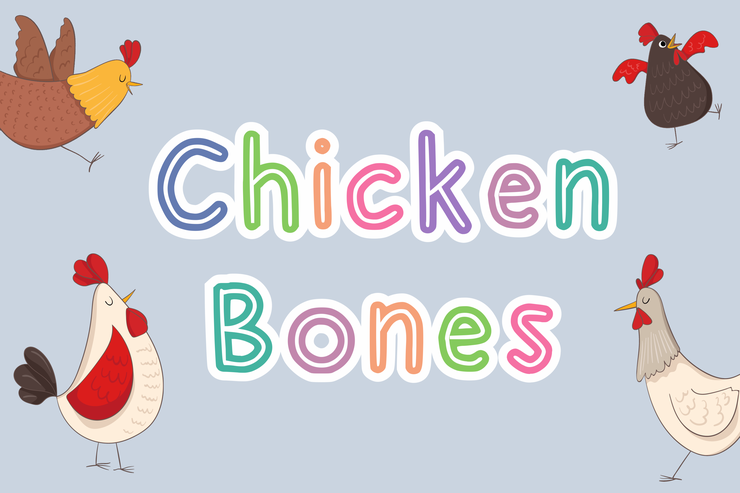 Chicken Bones字体 1
