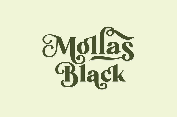 Mollas字体 3