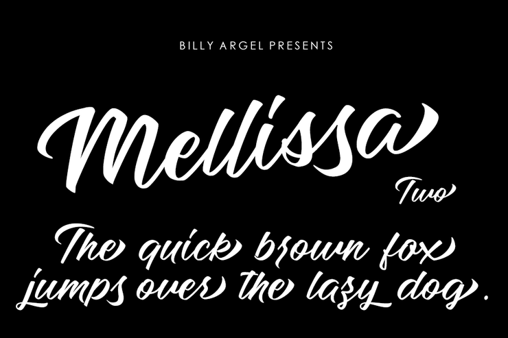 Mellissa Two字体 1