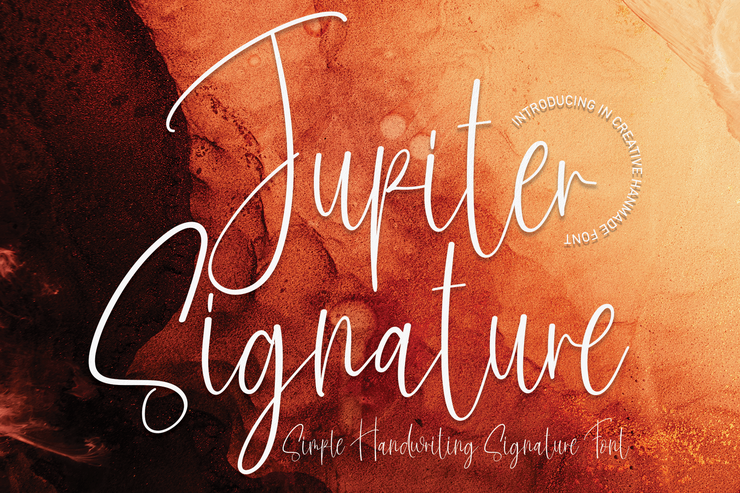 Jupiter Signature字体 2