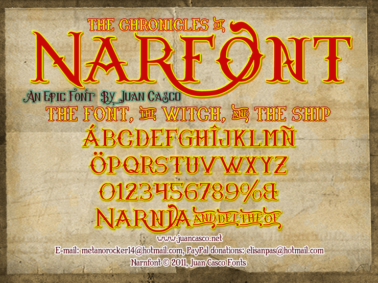 Narnfont字体 1