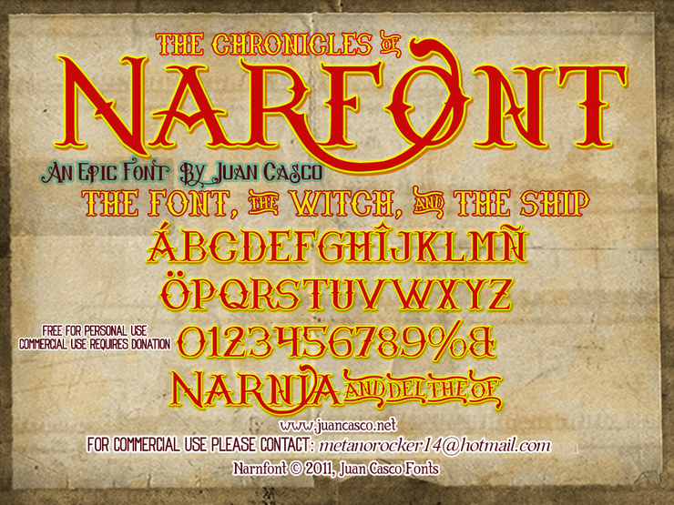 Narnfont字体 2