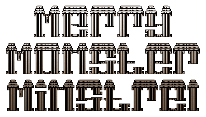 Temple of Gong字体 2