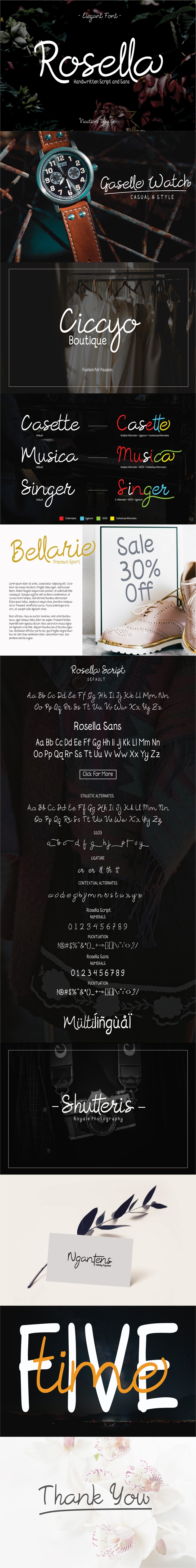 Rosella字体 1