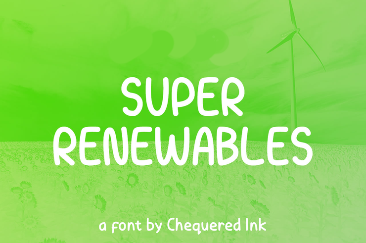 Super Renewables字体 1