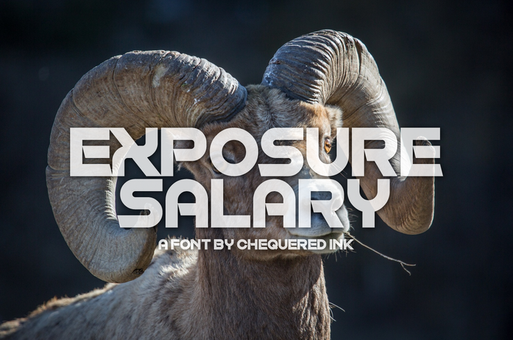 Exposure Salary字体 1