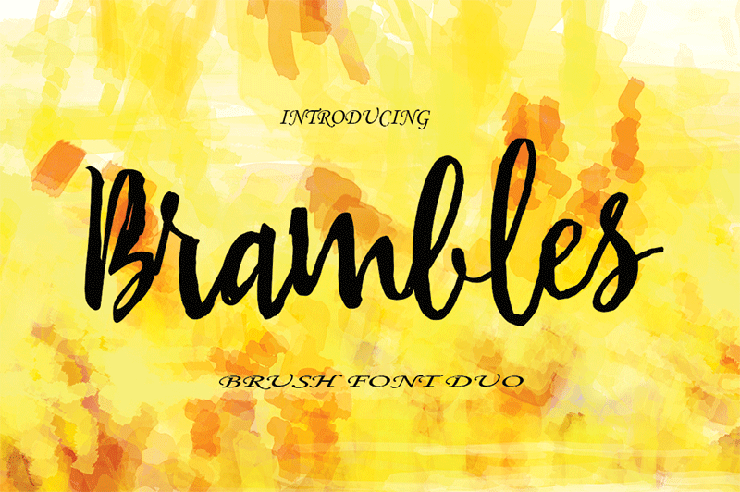 Brambles字体 1