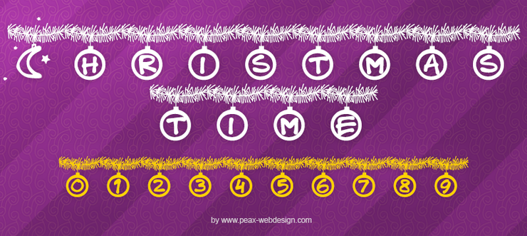 PWChristmastime字体 1