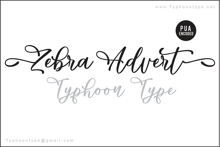 Zebra Advert (Personal Use)字体 1