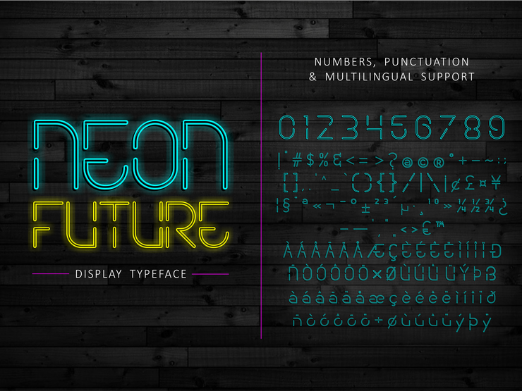 Neon Future字体 2
