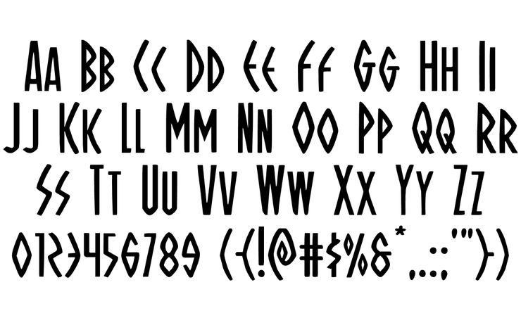 Oh Mighty Isis字体 2