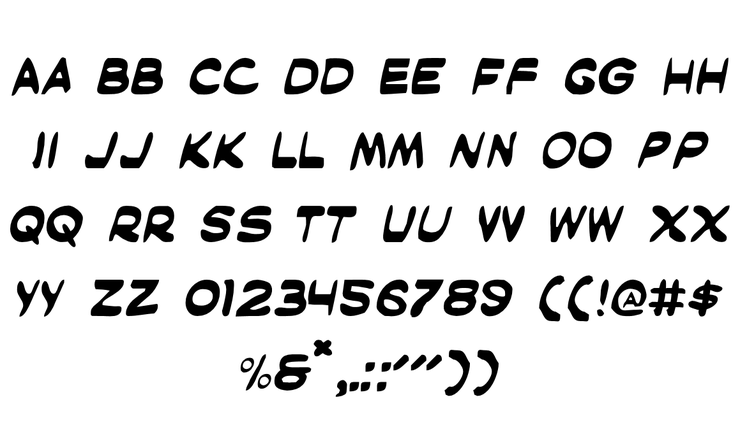 Masked Marvel字体 2