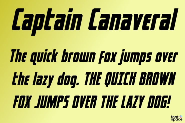 Captain Canaveral字体 4