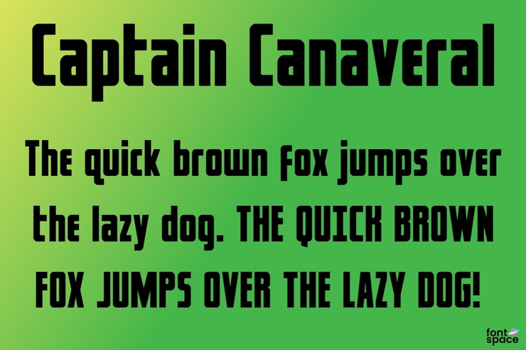 Captain Canaveral字体 7