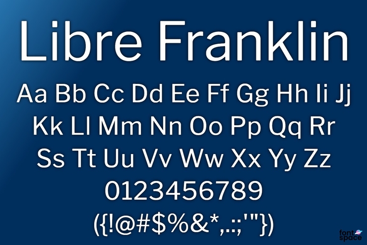 Libre Franklin字体 1