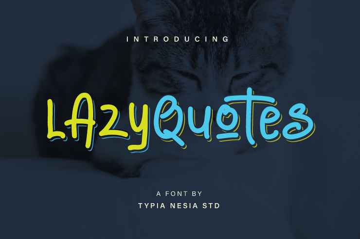 Lazy Quotes Demo字体 1