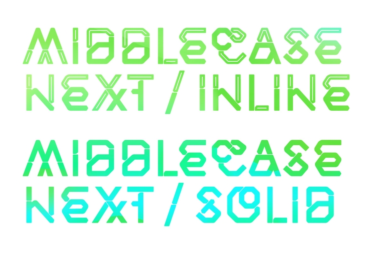 Middlecase Next字体 5