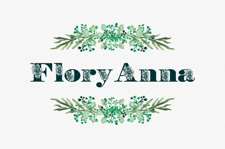 FloryAnna字体 2