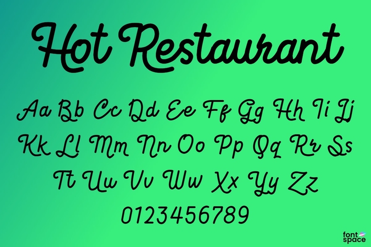 Hot Restaurant字体 1