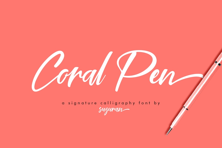 Coral Pen字体 1