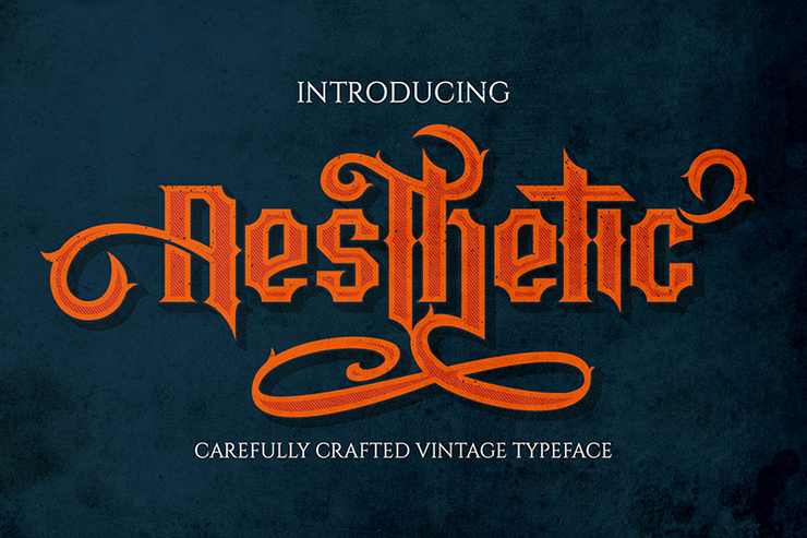 Aesthetic DEMO字体 3