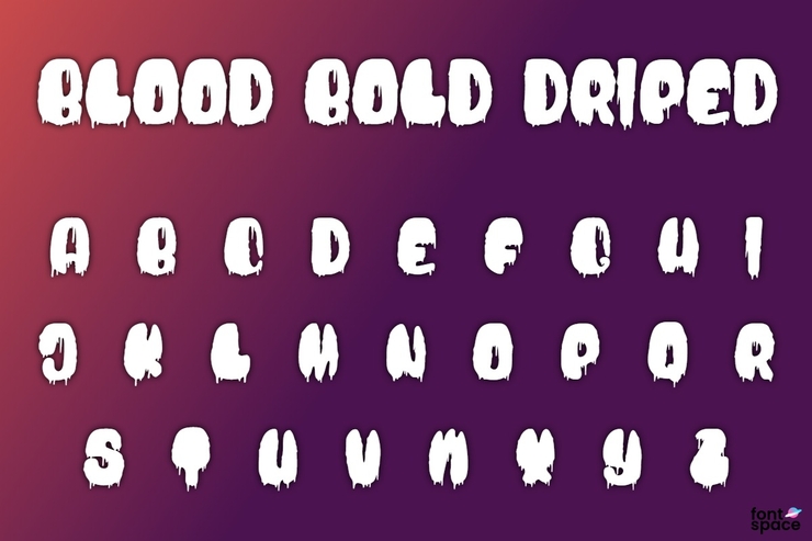 Blood Bold Driped字体 1