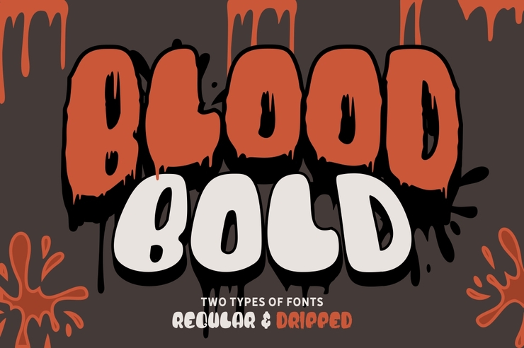 Blood Bold Driped字体 2