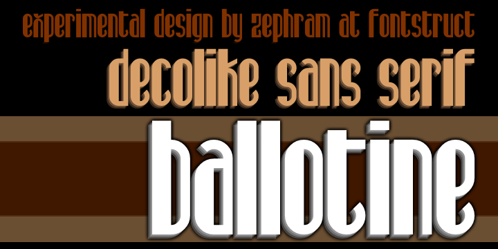 Ballotine字体 2