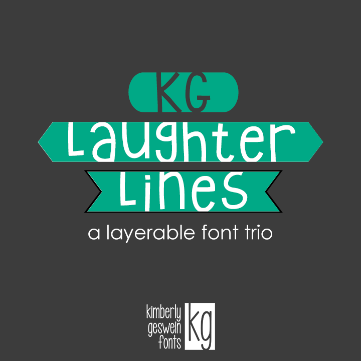 KG Laughter Lines字体 2