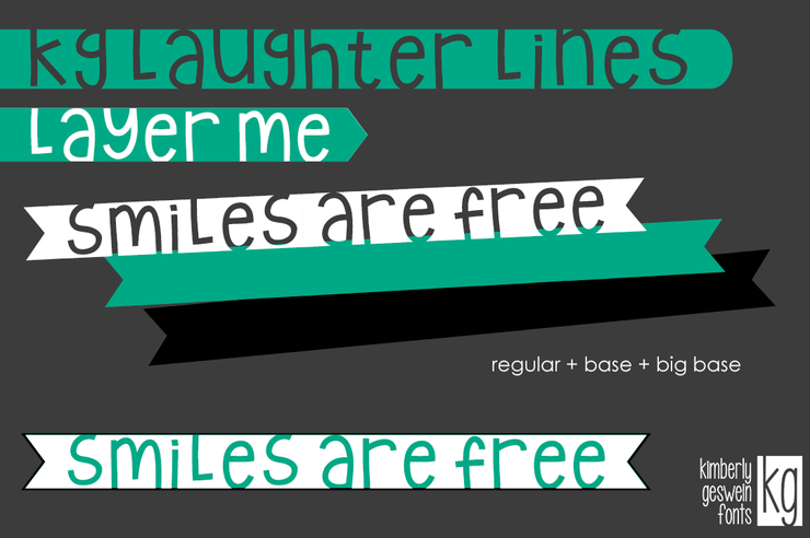 KG Laughter Lines字体 4