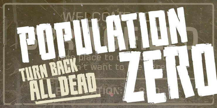 Population Zero BB字体 1