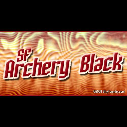 SF Archery Black字体 1