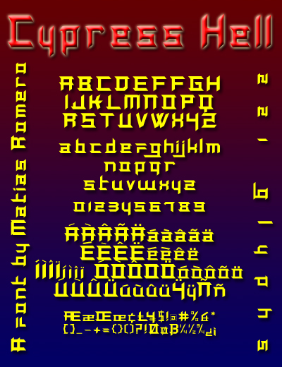 Cypress Hell字体 1