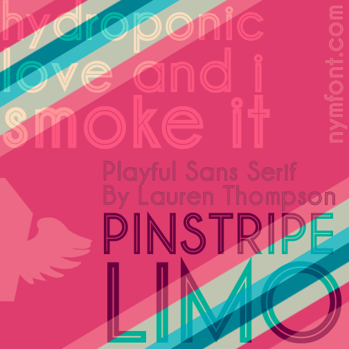 Pinstripe Limo字体 1