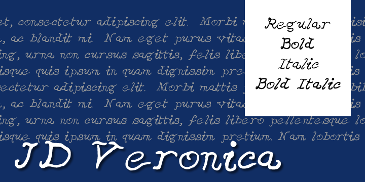JDVeronica字体 1