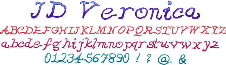JDVeronica字体 2