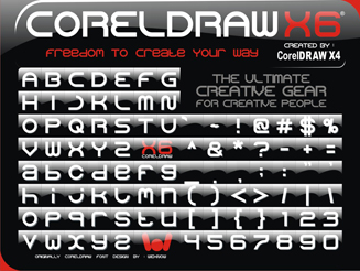 coreldraw字体 1