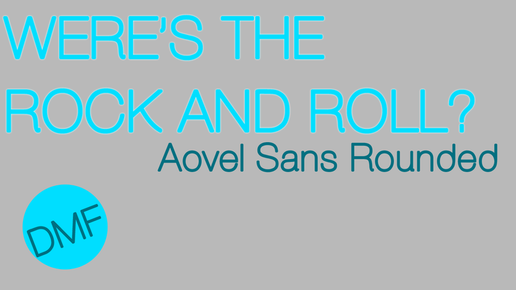 Aovel Sans Rounded字体 1