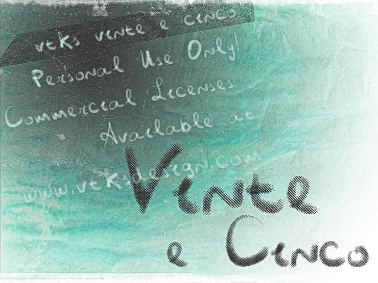 Vtks Vinte e Cinco字体 1