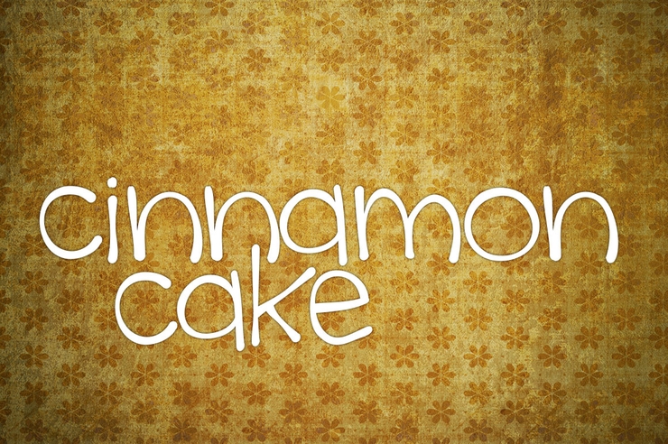 cinnamon cake字体 1