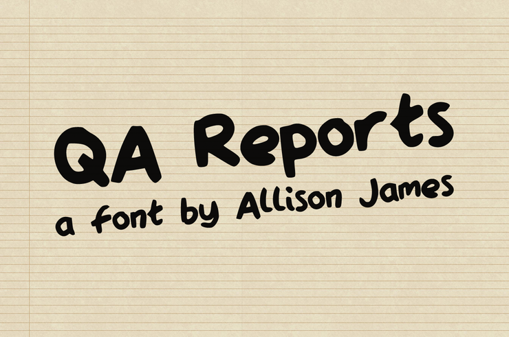 QA Reports字体 1