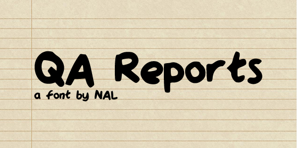 QA Reports字体 2