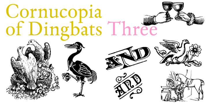 Cornucopia of Dingbats Three字体 1