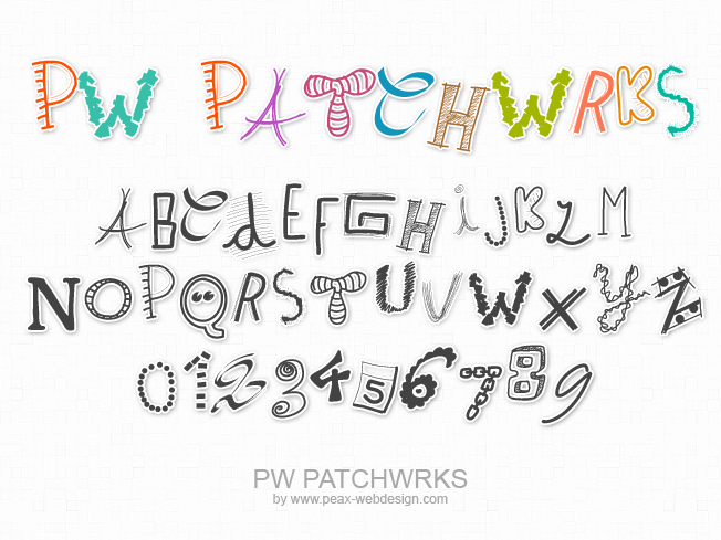 PWPatchwrks字体 1