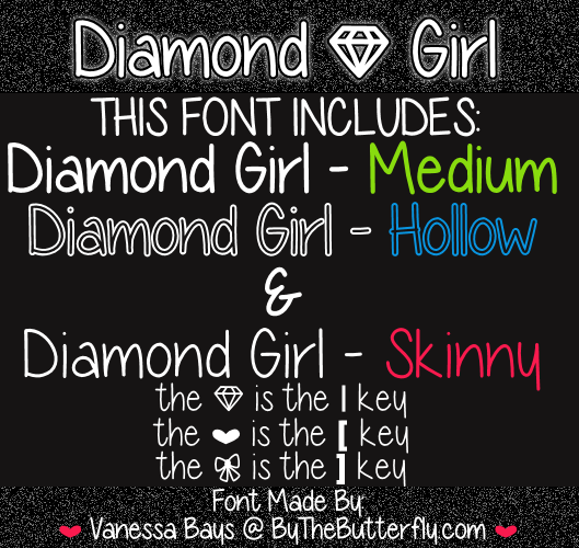 Diamond Girl字体 2