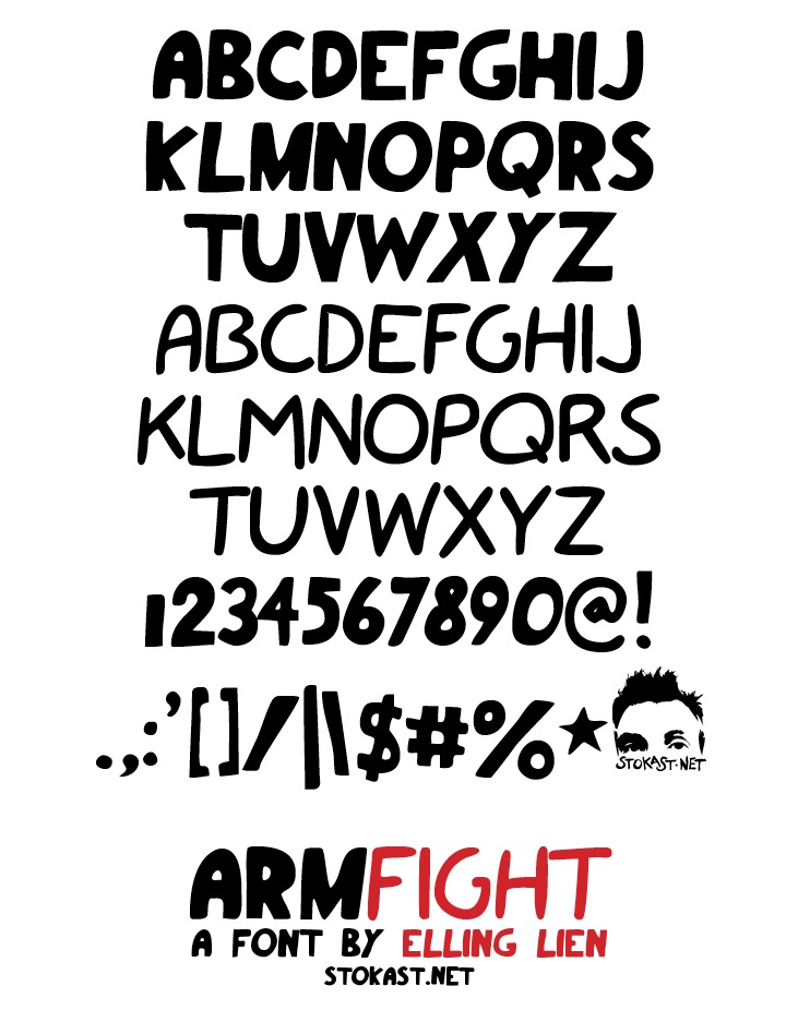 armfight字体 1