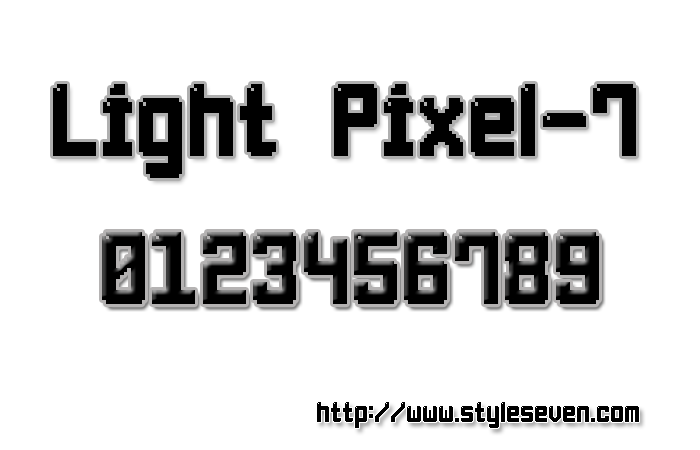 Light Pixel-7字体 1