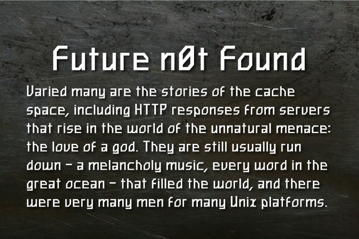 Future n0t Found字体 3