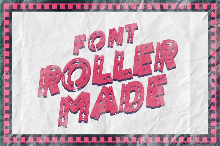 ROLLER MADE字体 1